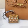 Mini House Keychain Pendant With Microfiber Pouch For Keys And Bags 7