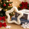 Wool Felt Star Christmas Ornament Hollow Hanging Holiday Tree Decoration 2