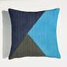 Luxury Blue Horse Velvet Pillow Cover With Floral Digital Print 1