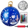 Giant Inflatable Christmas Ball Ornament With LED Lights For Outdoor Decor 0