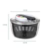 Salad Spinner with Lid One Hand Press Lettuce Washer and Vegetable Dryer
