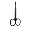 Stainless Steel Safety Nose Hair Scissors with Mirror Light Round Head Design
