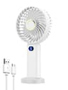 Portable Handheld Fan USB Rechargeable Mini Fan With Digital Display 7