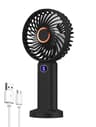 Portable Handheld Fan USB Rechargeable Mini Fan With Digital Display 6