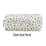 Flower Design Canvas Pencil Case Large Capacity Cute Pencil Pouch For School And Office 8