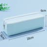 Large Capacity PU Leather Pencil Case Organizer For Students Office And School Supplies 6
