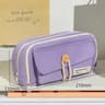 Cute Canvas Pencil Case Large Capacity Organizer For Students Travel And Cosmetics 6