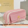 Cute Canvas Pencil Case Large Capacity Organizer For Students Travel And Cosmetics 9