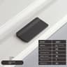Invisible Concealed Cabinet Handle Black Folding Drawer Pull Furniture Hardware 6