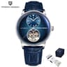 Mens Skeleton Automatic Waterproof Luminous Timepiece