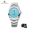 Mens Automatic Mechanical Watch Sapphire Glass Stainless Steel Waterproof 6