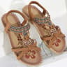 Boho Summer Sandals for Women Soft Sole Low Heel Non Slip Casual Shoes