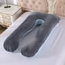Soft Fleece U Shaped Pregnancy Pillow Full Body Maternity Support Cushion 6