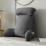 Comfort Support Reading Pillow for Bed with Arms Washable Cover and Storage Pockets