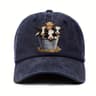 Cute Cow Print Baseball Cap Adjustable Unisex Sun Protection Hat