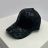 Kpop Vegan Leather Baseball Cap Graffiti Streetwear Sun Hat for Men and Women