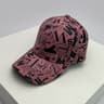 Kpop Vegan Leather Baseball Cap Graffiti Streetwear Sun Hat for Men and Women