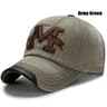 Vintage Washed Baseball Cap for Men Embroidered Outdoor Sun Hat
