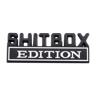 SHITBOX Edition Zinc Alloy Car Emblem Badge with Adhesive Backing