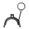 DIY Metal Coin Purse Frame with Kiss Clasp Keychain for Handmade Wallets