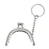 DIY Metal Coin Purse Frame with Kiss Clasp Keychain for Handmade Wallets