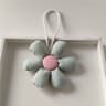 Candy Color Stuffed Flower Bag Charm Floral Keychain for Handbags and Backpacks