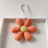 Candy Color Stuffed Flower Bag Charm Floral Keychain for Handbags and Backpacks