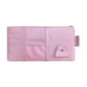 Car Sun Visor Organizer PU Leather Document Holder with Multi Pocket Storage