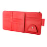 Car Sun Visor Organizer PU Leather Document Holder with Multi Pocket Storage