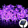 Solar Cherry Blossom String Lights for Garden Wedding and Outdoor Decor