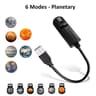 USB Galaxy Projector Lamp With Moon Earth And Star Patterns For Bedroom Night Lighting 7