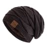 Warm Fleece Lined Slouchy Beanie Unisex Knitted Winter Hat