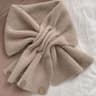 Womens Knitted Scarf Button Neck Warmer Short Winter Scarf