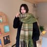 Luxury Womens Winter Scarf Cashmere Pashmina Shawl With Tassels 6