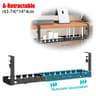 Adjustable Under Desk Cable Management Tray No Drill Metal Cord Organizer 7