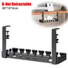 Adjustable Under Desk Cable Management Tray No Drill Metal Cord Organizer 6