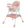 Foldable Baby High Chair with Toy Rack Anti Slip Base and Easy Clean Feeding Tray