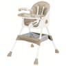 Foldable Baby High Chair with Toy Rack Anti Slip Base and Easy Clean Feeding Tray
