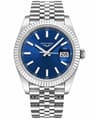 Mens Automatic Mechanical Wristwatch with Stainless Steel Band and Sapphire Crystal