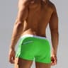 Mens Quick-Drying Swim Trunks with Back Pocket Solid Color Beach Shorts