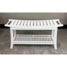 Solid Bamboo Spa Style Storage Bench With Slatted Shelf And Contoured Seat 7