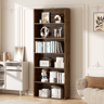 6 Tier Bookcase With Open Shelves And Space Saving Design 8