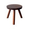 Round Solid Wood Plant Stand With Tripod Legs Single Tier 3