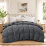 All Season Queen Goose Feather Fiber Comforter With Soft Quiet Shell 7