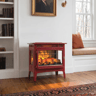 Freestanding Infrared Electric Fireplace Stove With Adjustable Flames And Thermostat 14