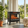 Freestanding Infrared Electric Fireplace Stove With Adjustable Flames And Thermostat 12