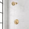 Pressure Balance Shower Set With 3 Spray Settings And Brushed Gold Finish 0