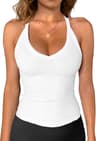 Womens Ribbed Tank Top VNeck Slim Fit Tank Top Soft Stretch Womens Camisole 3