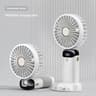 Portable Handheld Fan With Phone Stand Display Screen  5Speed USB Rechargeable Neck Fan 3