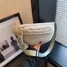 Canvas Sling Crossbody Chest Bag For Women Lightweight Half Moon Belt Bag 3